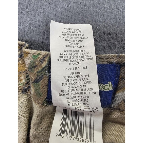 Mossy Oak Pants Mens XL Camo Shadow Branch Hunting Cotton Elastic Waist Drawcord - Picture 12 of 14